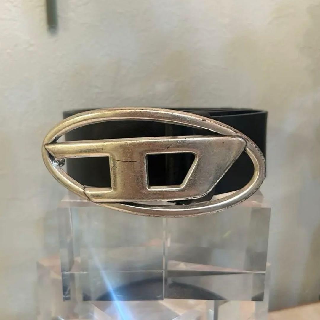 DIESEL レザーベルト ブラック 75