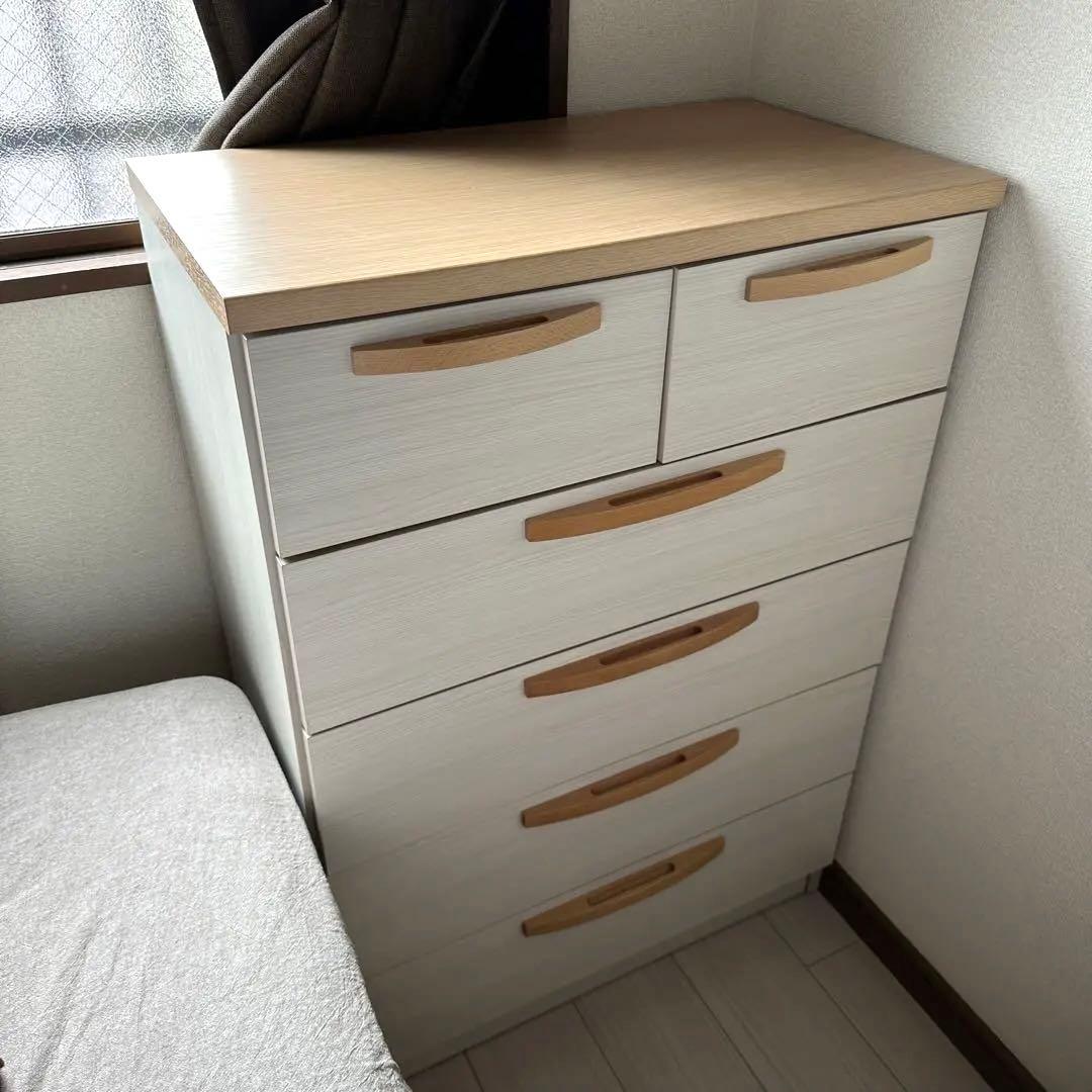 【京都】5段ハイチェスト 引き出し たんす ラック 収納