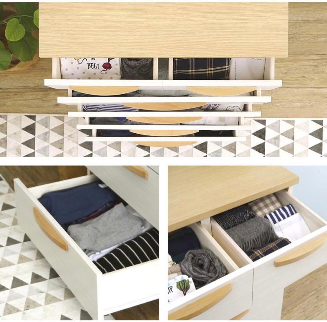 【京都】5段ハイチェスト 引き出し たんす ラック 収納