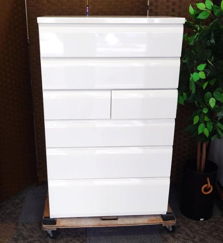 ★超美品　ニトリ　ハイチェスト　 幅80×奥行42×高さ129cm★