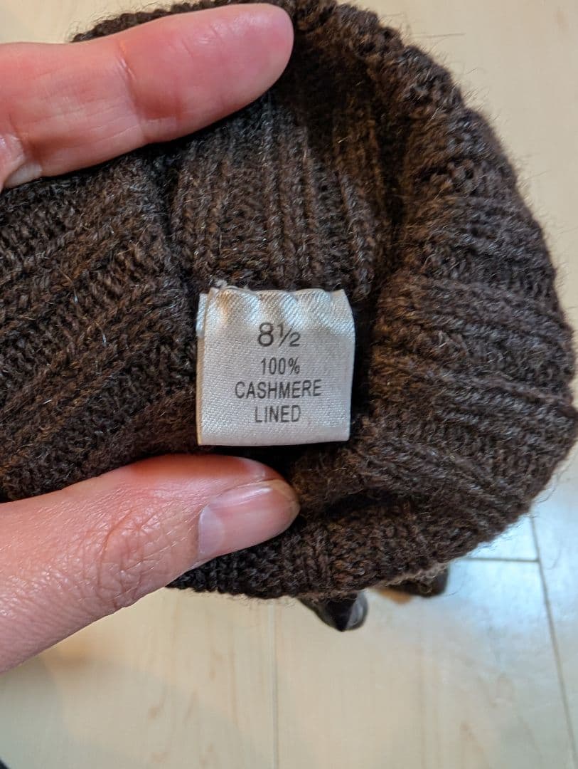 イルビゾンテ ダークブラウン レザー手袋