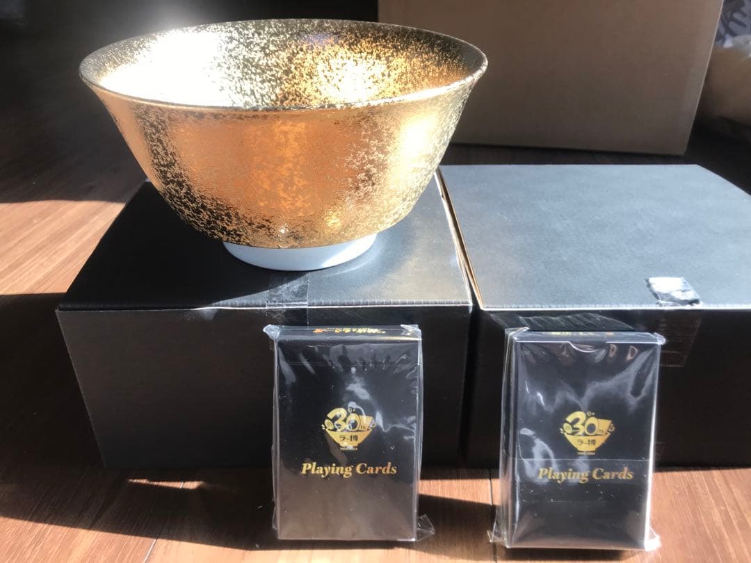 ラーメン博物館　30周年　金のどんぶり　トランプ　2セット