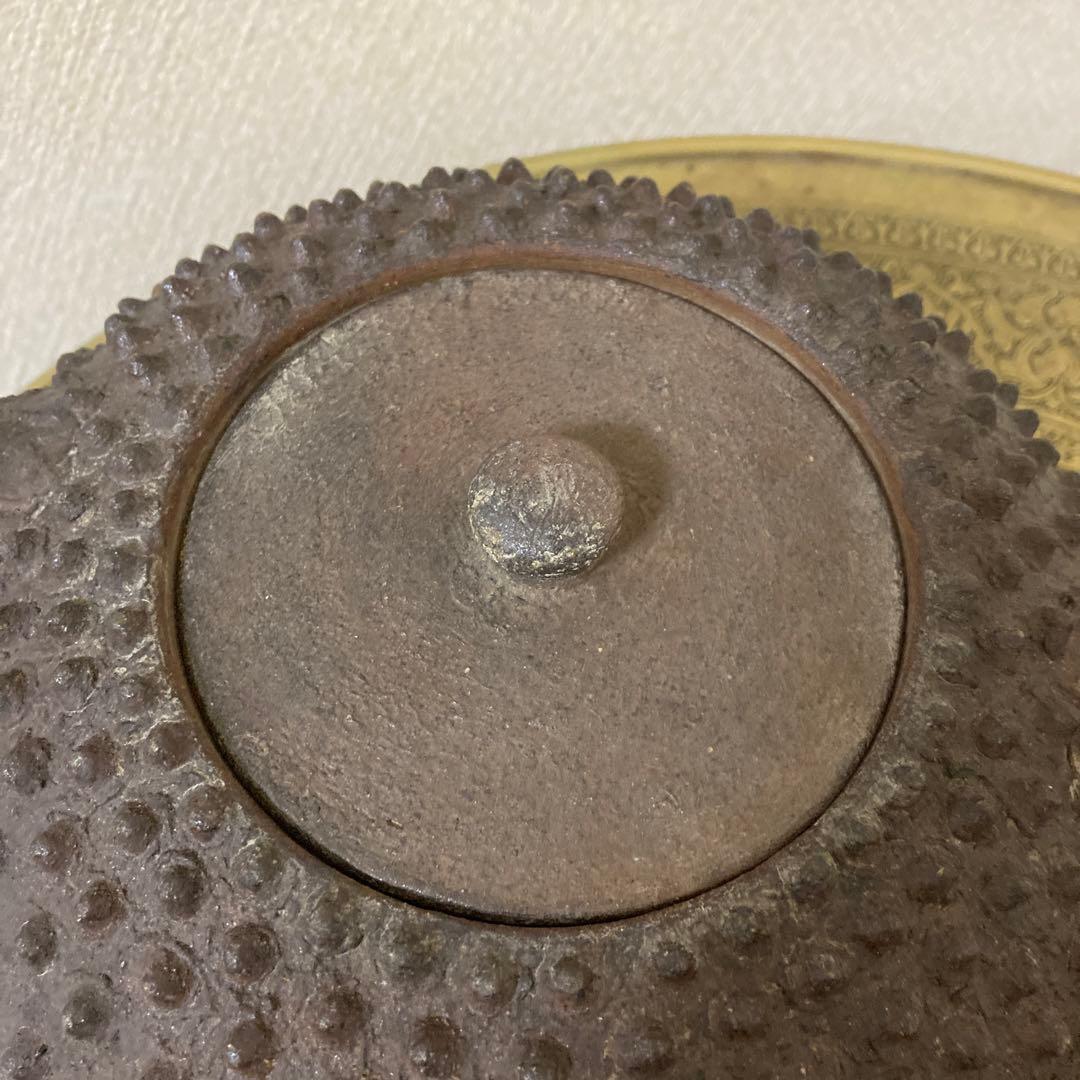 珍品　鉄瓶風　陶器製　時代古水指　壺　焼物〈検 古備前　茶道具　古常滑