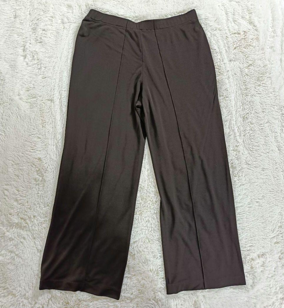 よしリン様LEONARD パンツスーツ【サイズ44 XL相当】【ブラウン】