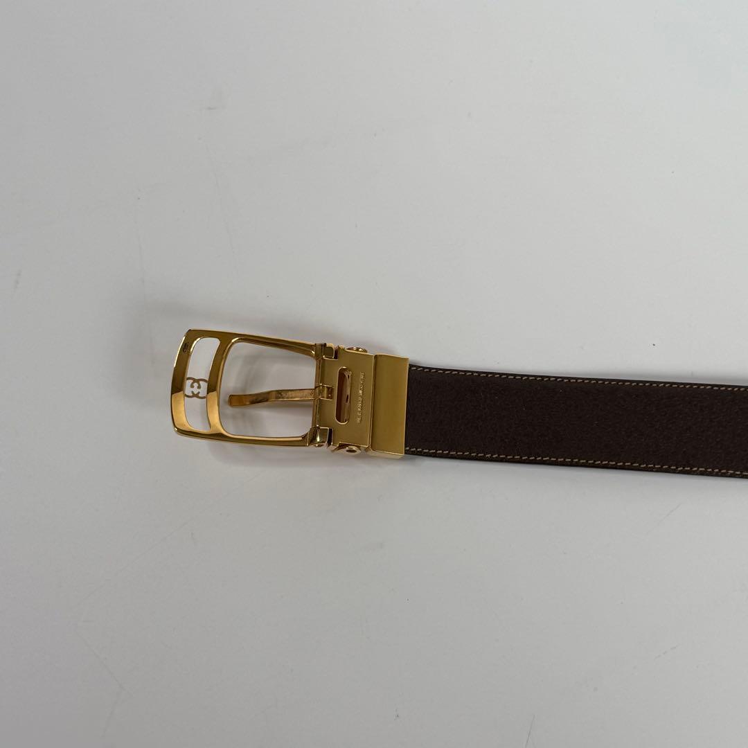 GUCCI グッチ ゴールドバックル ベルト インターロッキング C544