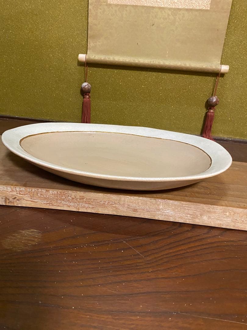 美品　花器　生花プレート　変形