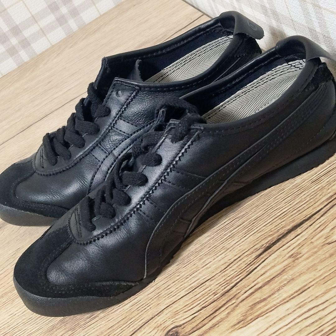 美品 OnitsukaTiger オニツカタイガー メキシコ66 黒 スニーカー