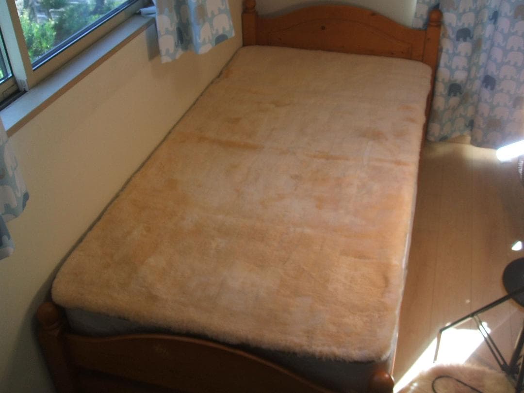 決算最終価格❗️新品＊オーストラリア原皮２５ミリ＊ムートンシーツ（シングル）