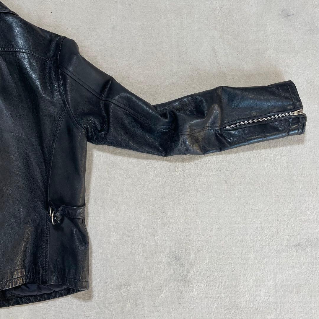 45rpm レザージャケット　キルティング素材　レディース　M