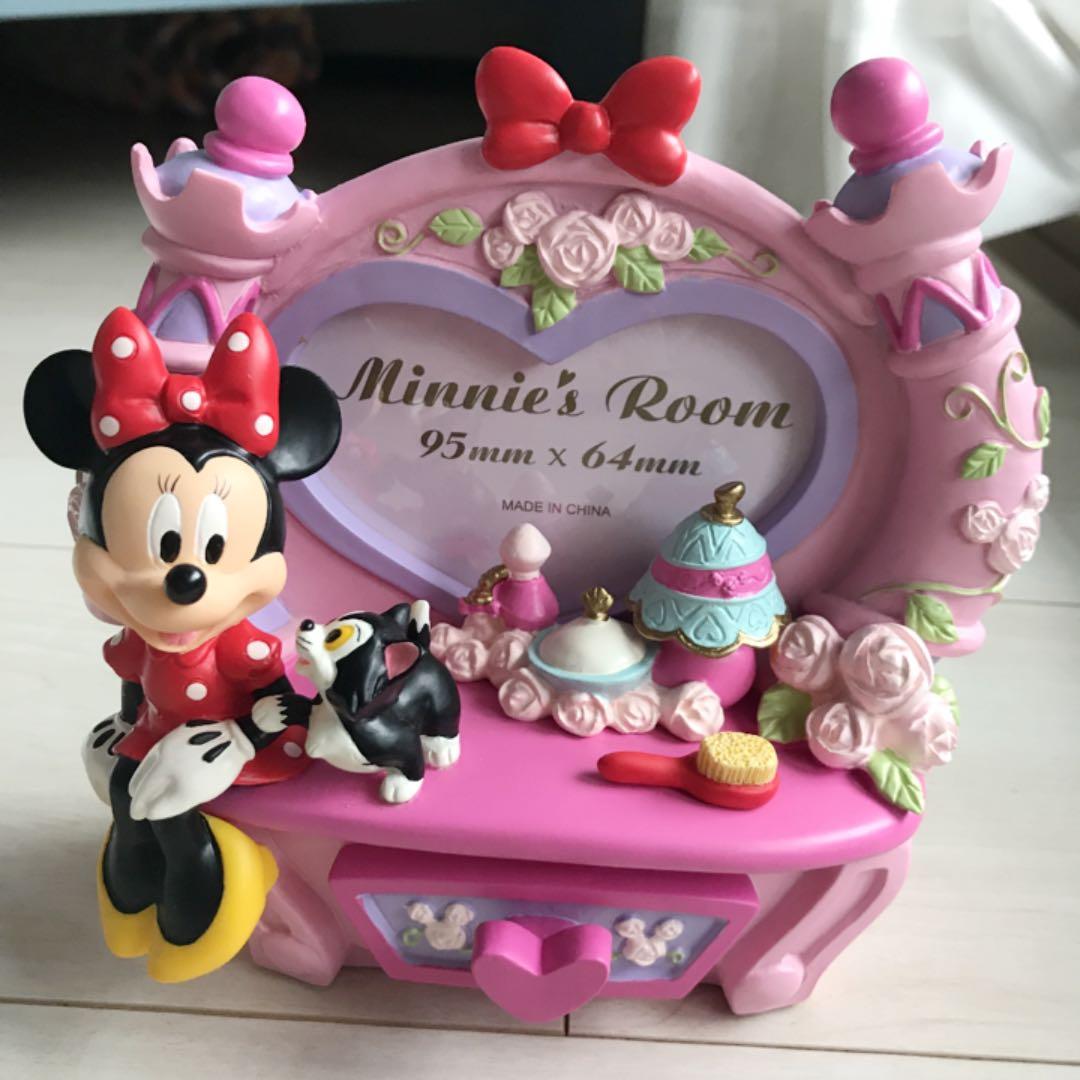 【新品】ディズニー　ミニーちゃん　フォトフレーム（ミニ引き出しつき）