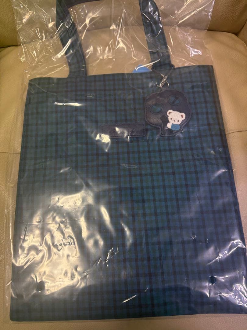 新品　ファミリア チェック柄 トートバッグ　大