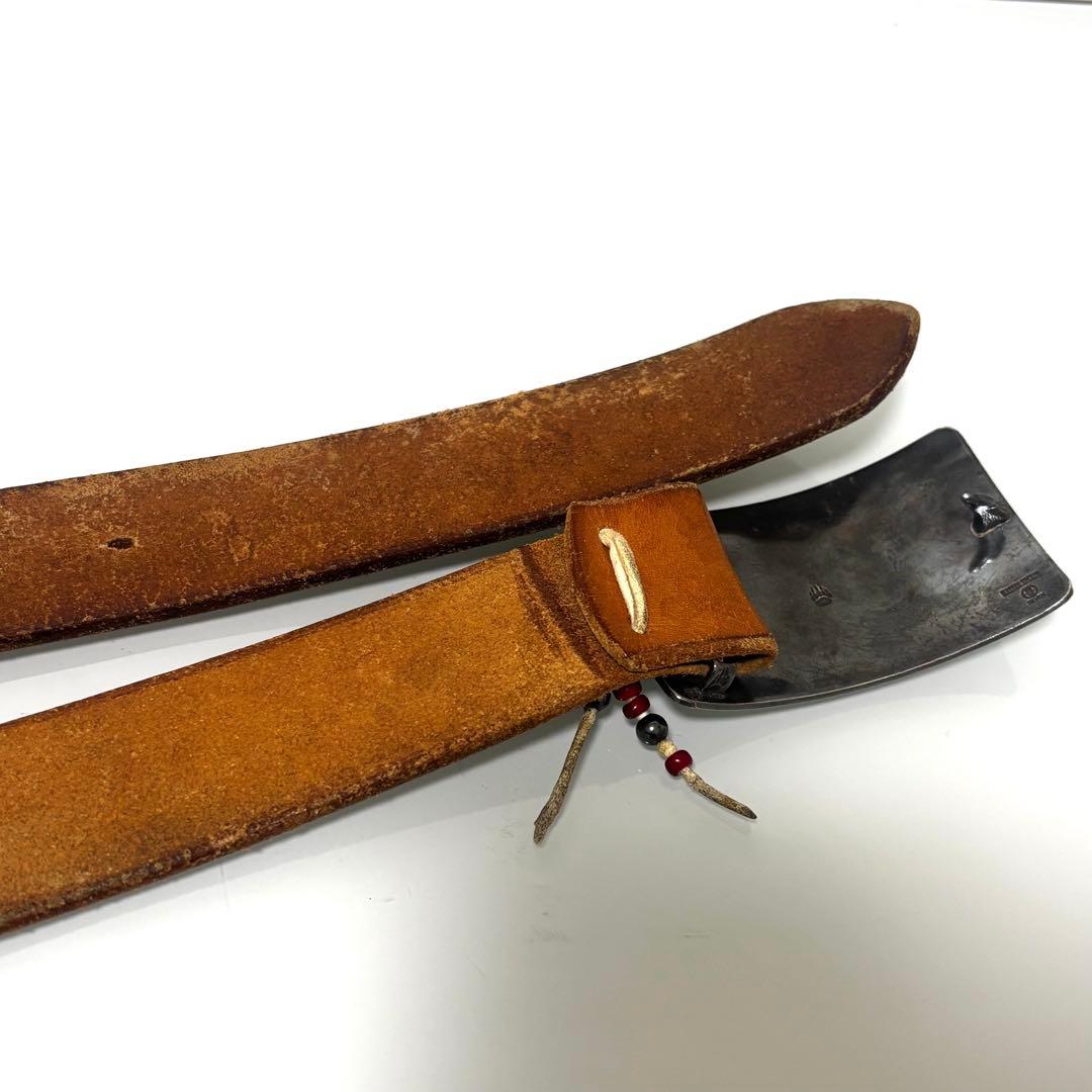 NATIVE SPIRIT ネイティブスピリット シルバーバックル レザーベルト