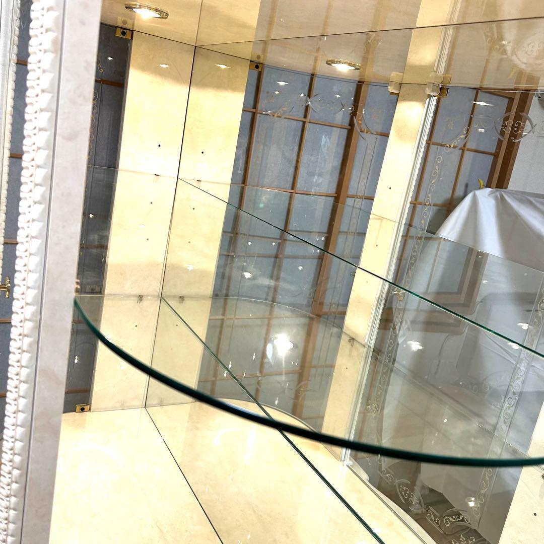 美品✨サルタレッリ　ヴェルサイユ　棚　アンティーク　照明　猫脚　ガラス　高級