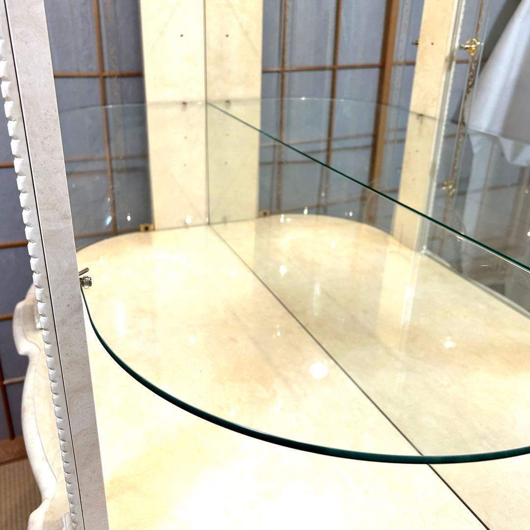 美品✨サルタレッリ　ヴェルサイユ　棚　アンティーク　照明　猫脚　ガラス　高級