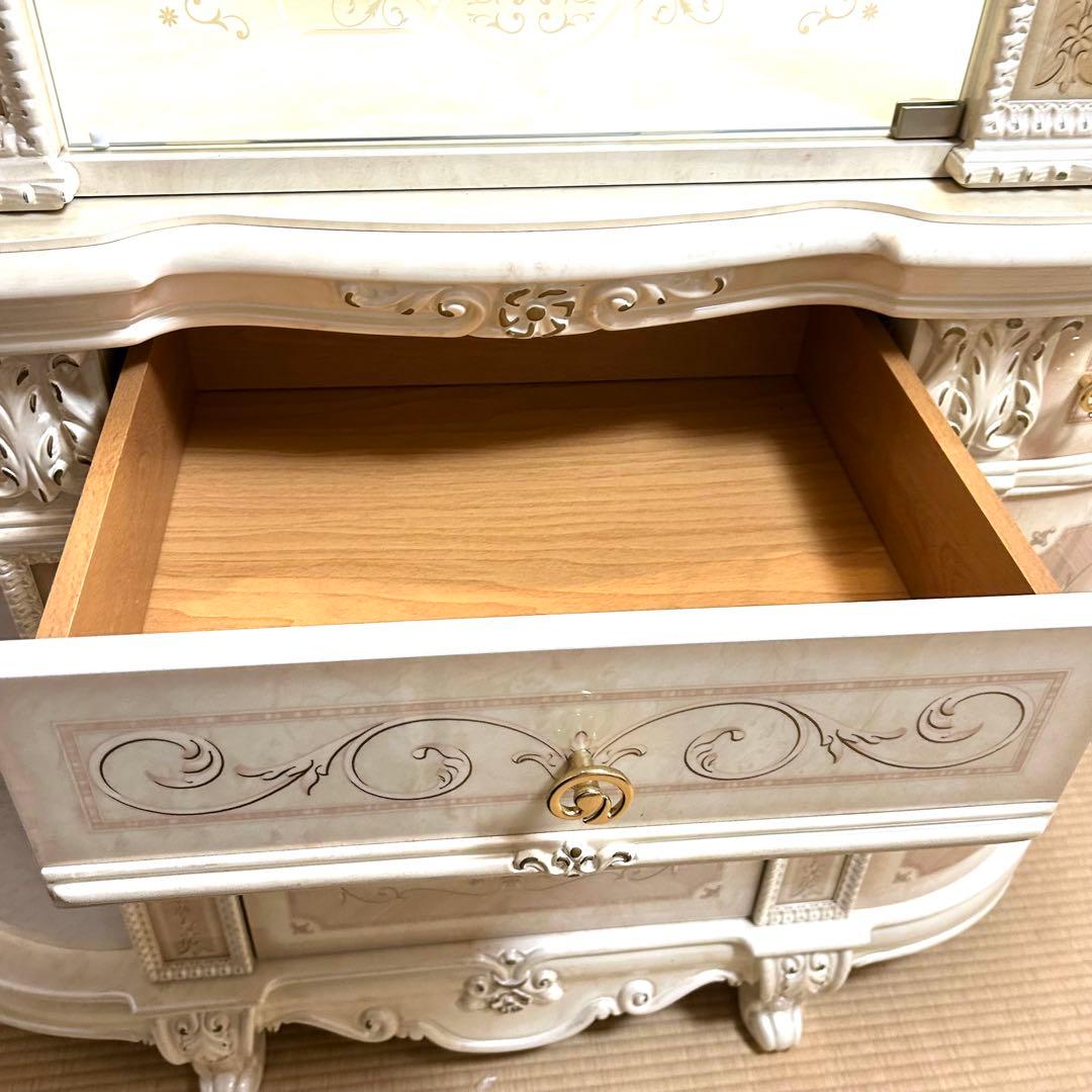 美品✨サルタレッリ　ヴェルサイユ　棚　アンティーク　照明　猫脚　ガラス　高級