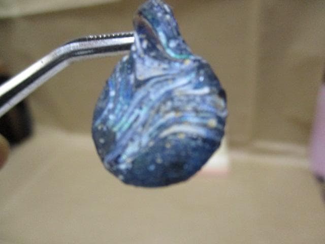 ローマンガラス　人面トンボorトップ　　M２４２３