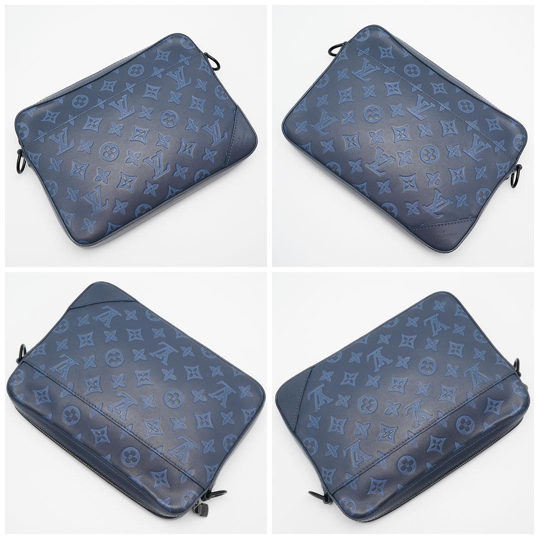 【極美品】ルイヴィトン モノグラムシャドウ デュオ メッセンジャー M45730