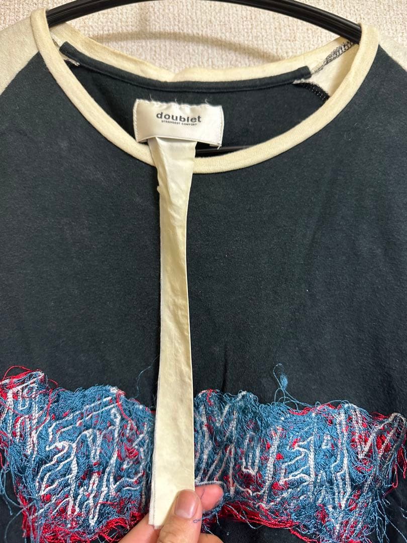 doublet 刺繍ロングスリーブカットソー
