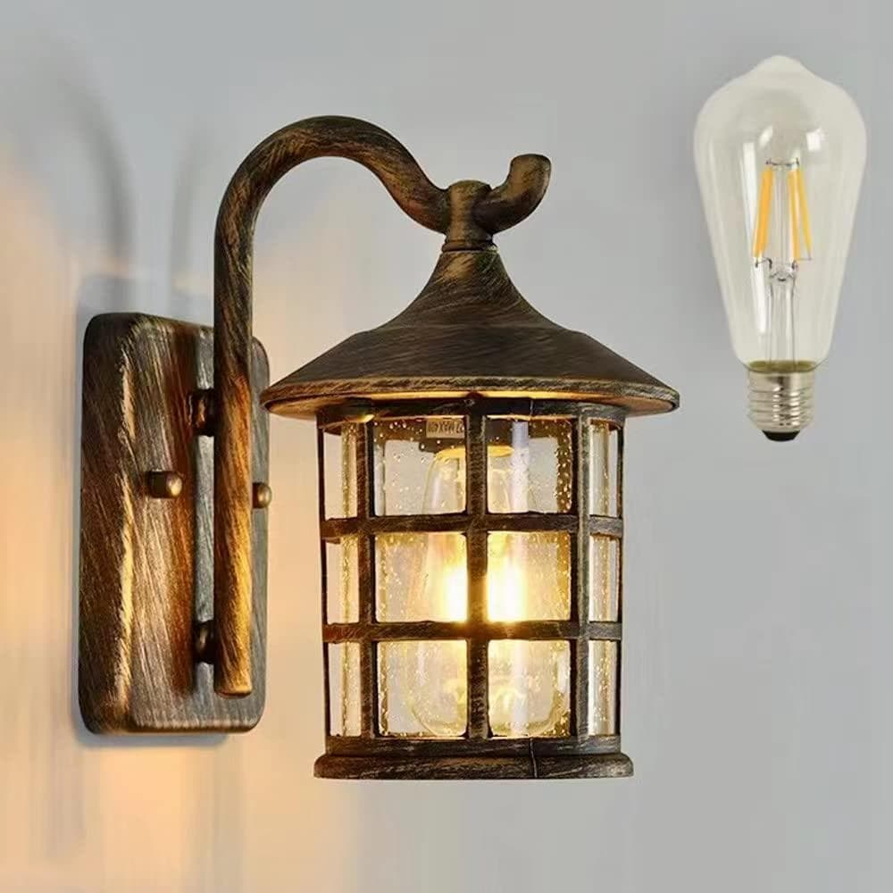 美しい 屋外照明 ウォールランプ アンティーク風 アイアン