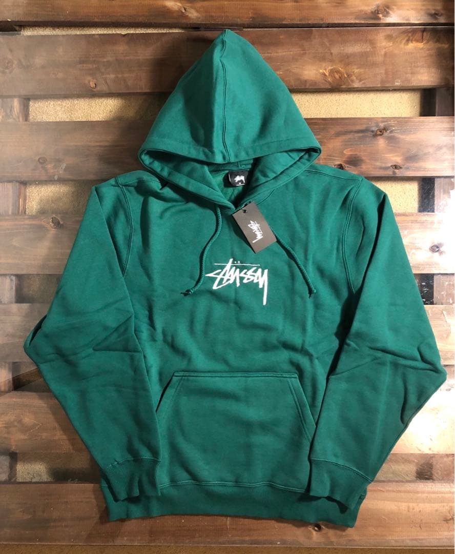 ☆ STUSSY Stock Logo Applique Hoodie ☆