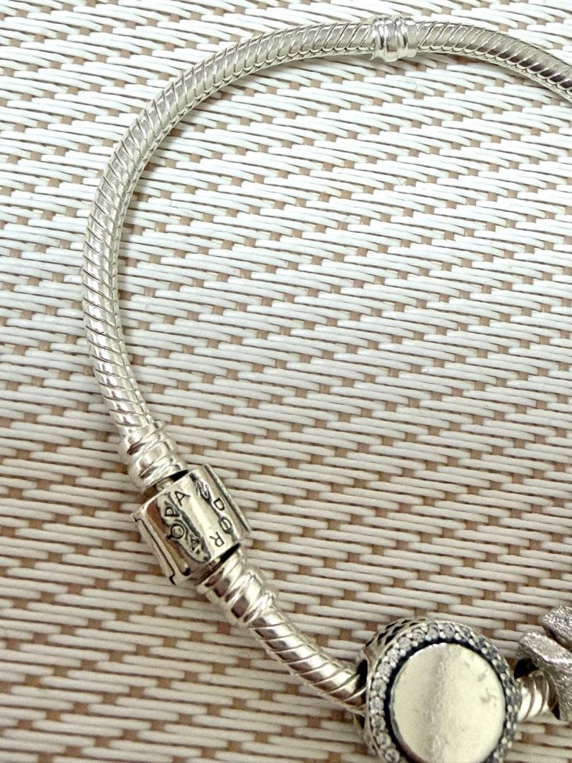 パンドラ Pandora チャーム付きブレスレット シルバー限定レア