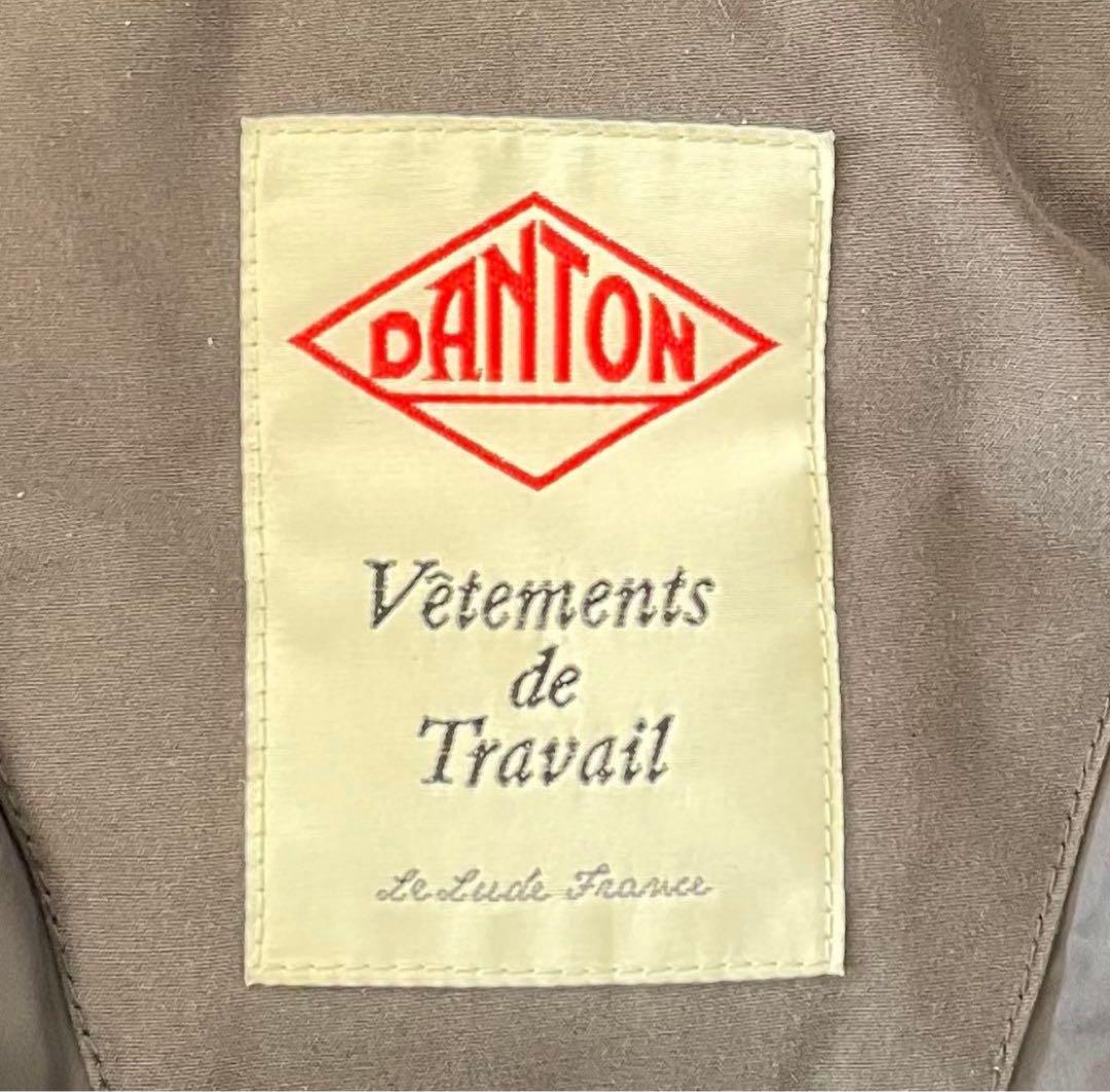 カ*ム様 DANTON タッサー ダウンジャケット 38 ラクーンファー ダウン