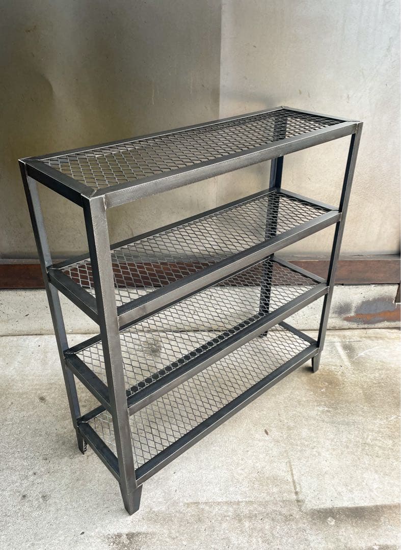 ［4段仕様］アイアンラック　植物棚　シェルフ　インダストリアル　アイアン家具