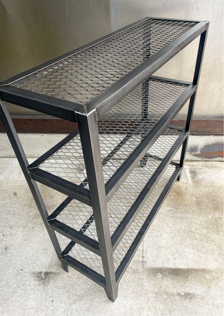 ［4段仕様］アイアンラック　植物棚　シェルフ　インダストリアル　アイアン家具