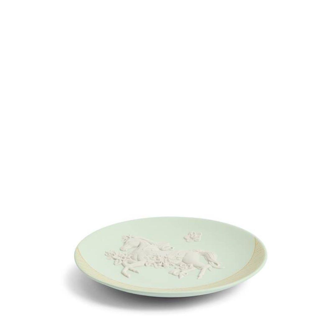 新品ウェッジウッド干支トレイ エトトレイ 午 2026ウマ 馬 ジャスパー