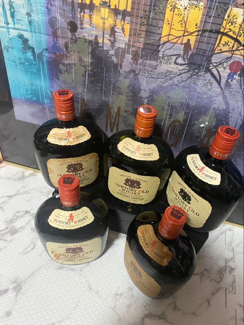 希少⭐️サントリー オールド ウイスキー 特級　5本セット　古酒　当時物1970年