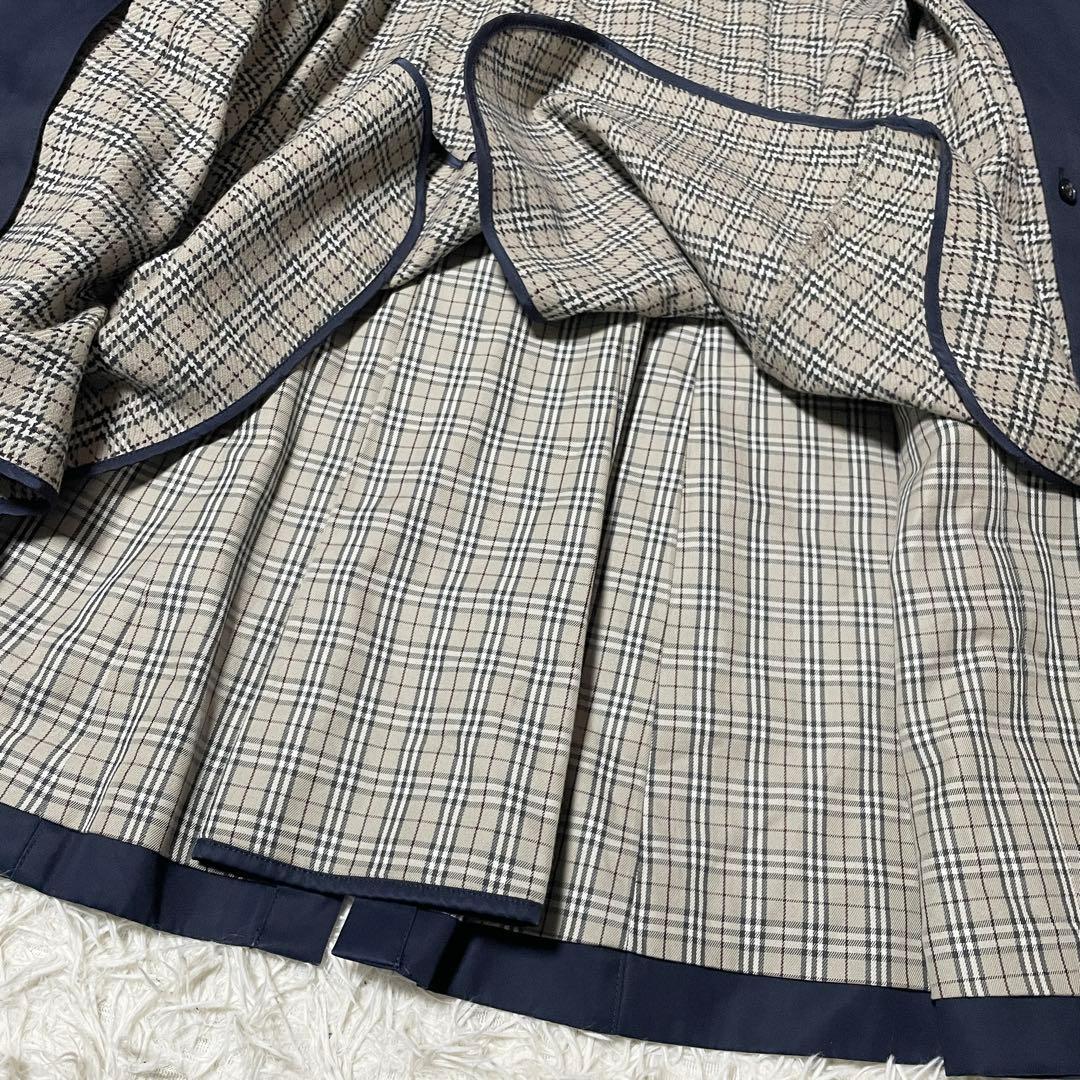 バーバリーブルーレーベル クレストブリッジ トレンチコート 36 ノバチェック