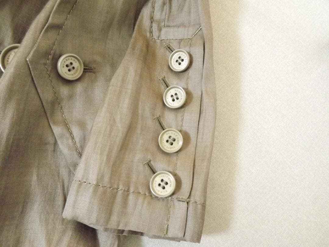 BURBERRY(バーバリー ブラック レーベル)日本製 薄手 トレンチ型コート