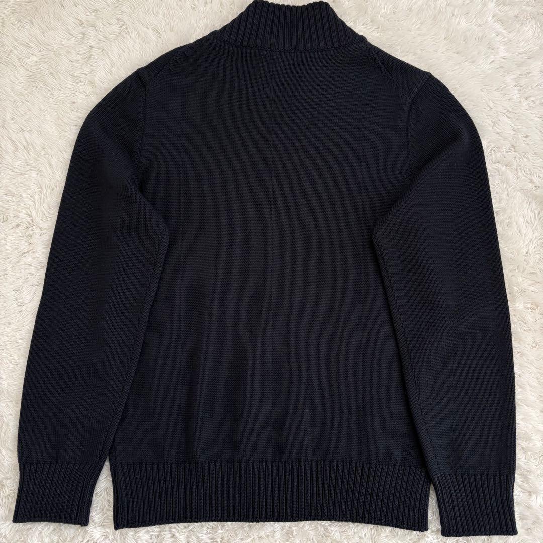 Matthas 鎌倉シャツ 134 スタンドカラーカーディガン M ネイビ