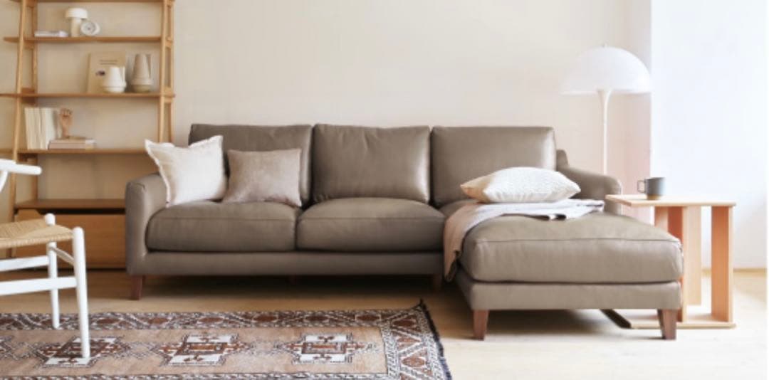 five by five S5507 レザーソファ