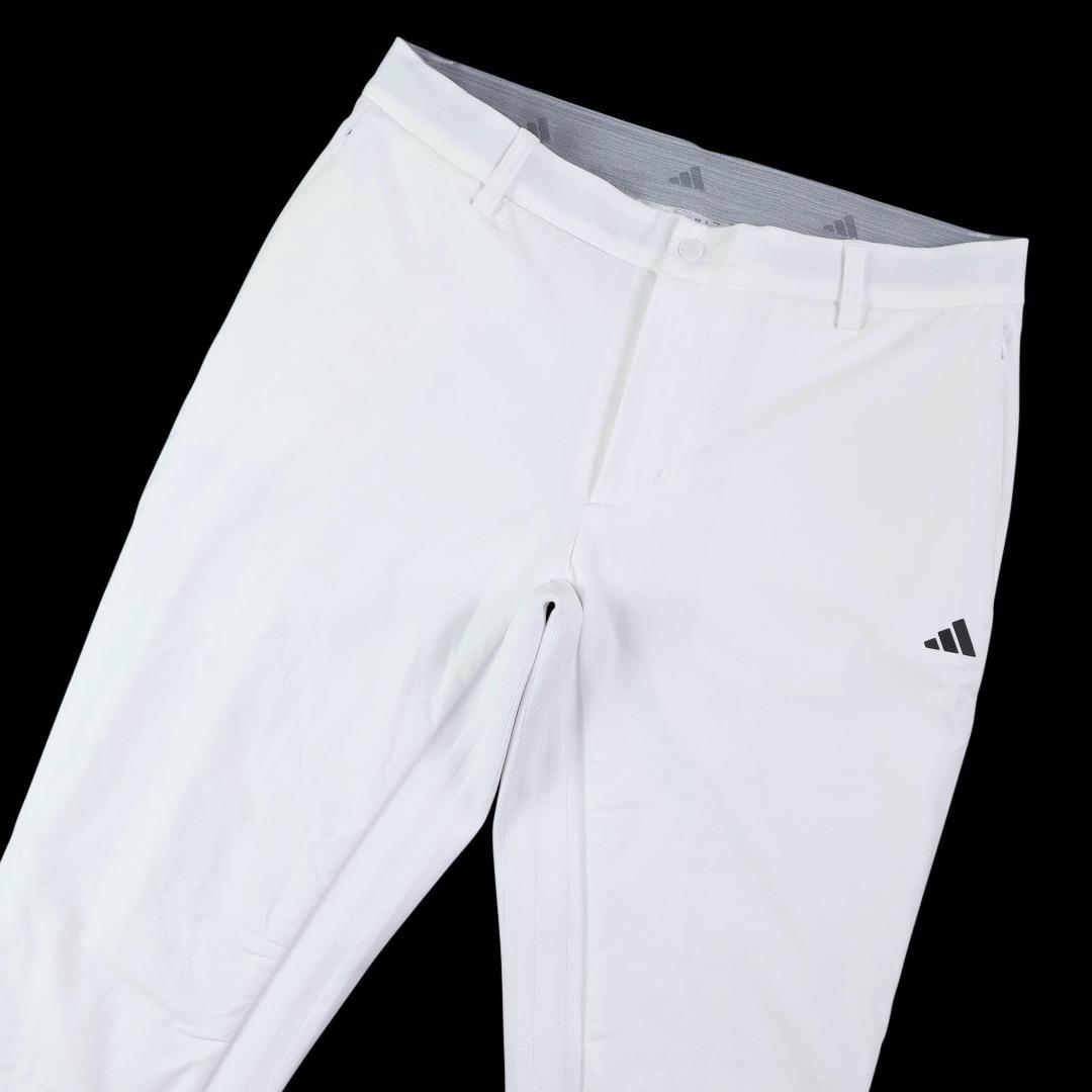 【76】秋冬 定価27,500円 アディダス ゴルフ 中綿 テーパードパンツ 白