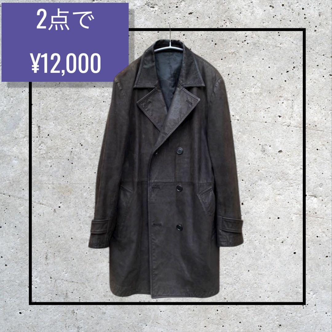 ジャケット・アウター sullen 00s archive real leather halfcoat