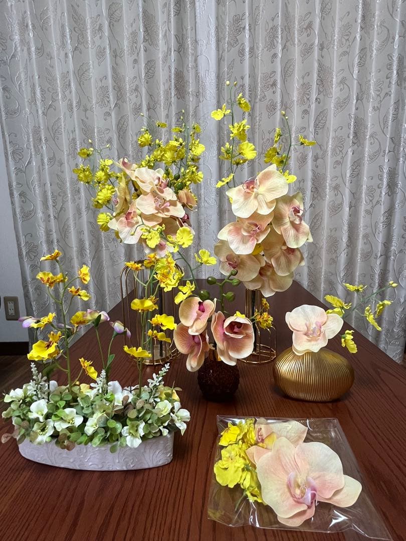 ウェディング　ウェルカムスペースまとめ売り　アーティシャルフラワー　花瓶