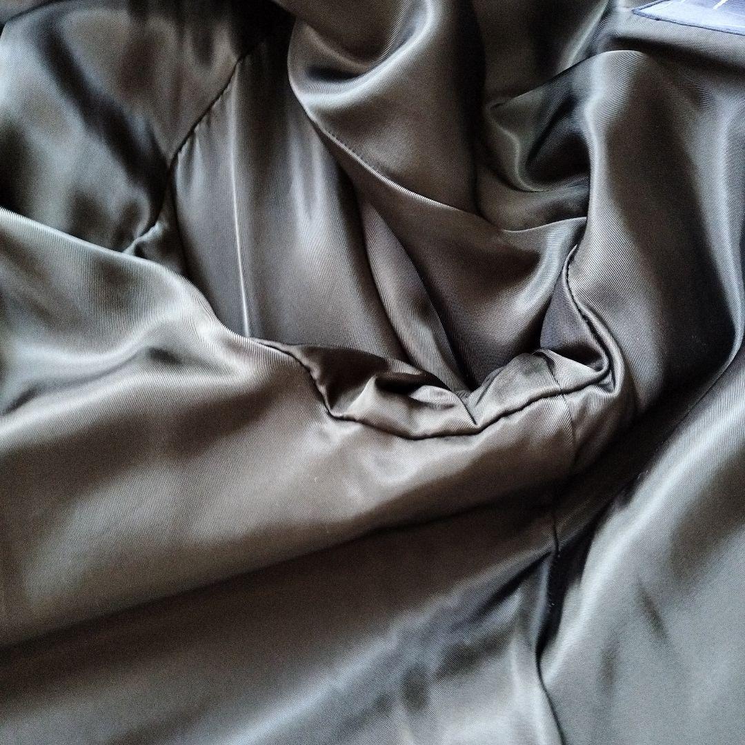 ROPE ラムレザー キルティングコート 金ボタン 羊革 ブラック