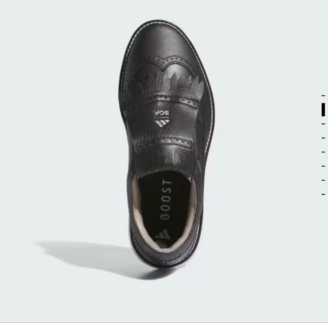 アディダス レザーゴルフシューズ スパクレス 27cmブラック