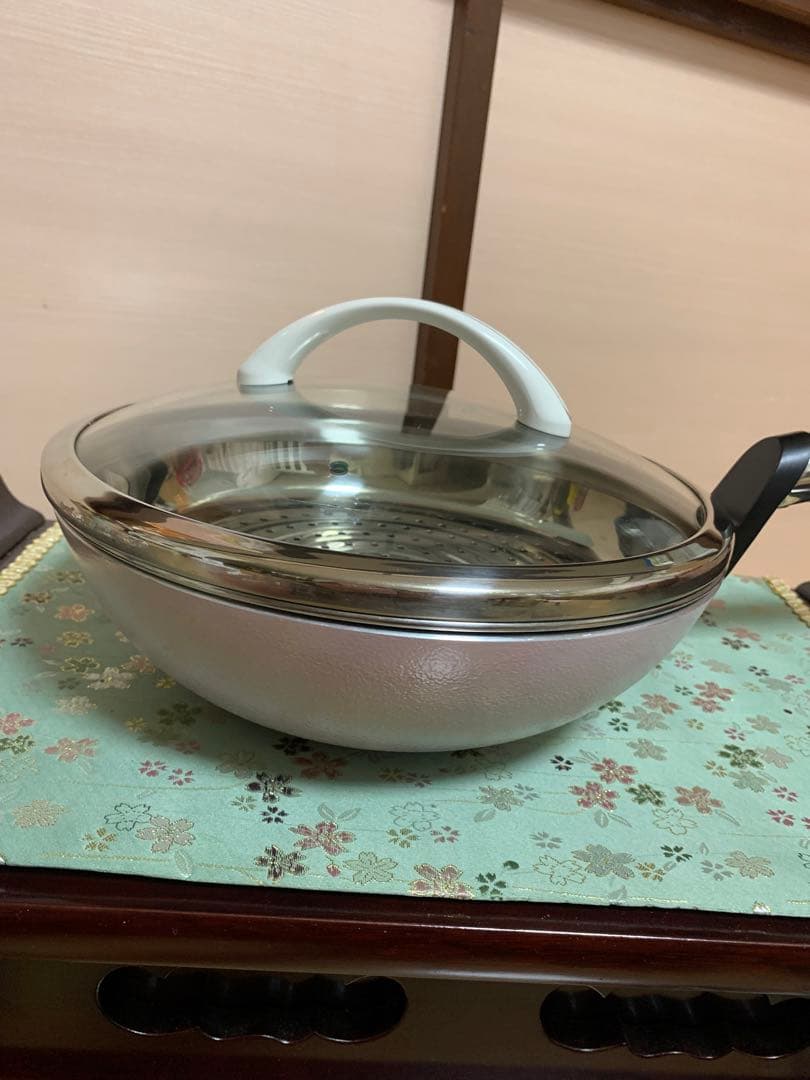 アサヒ軽金属オールライト炒 チャオ&専用スチーマーセット（最終価格）