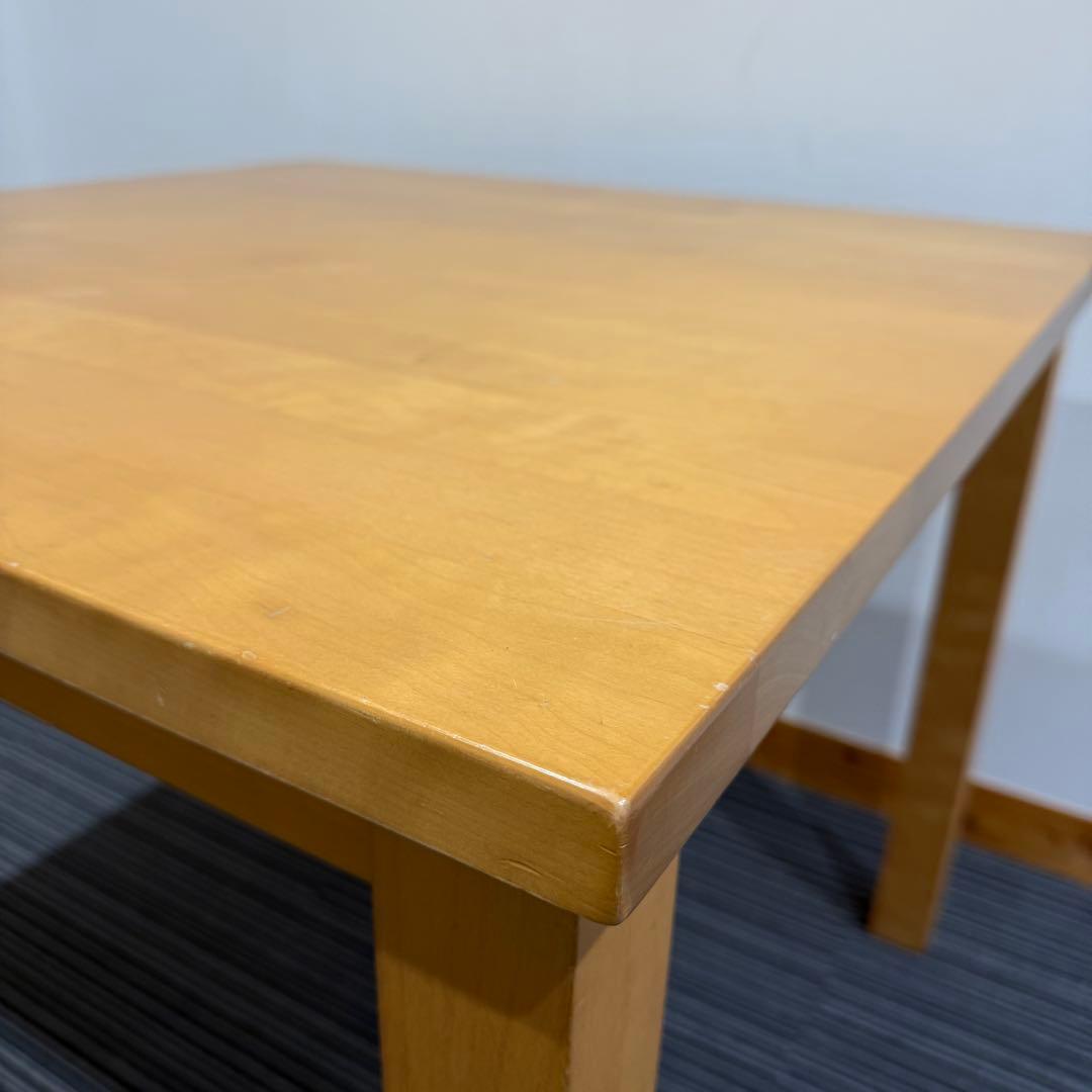 無印良品 バーチ材 木製テーブル 85cm×85cm
