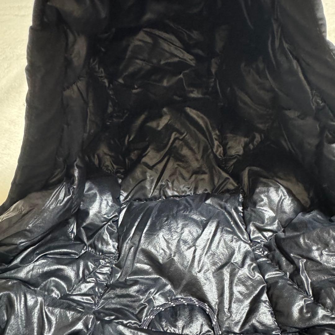 美品モンベルGORE-TEX 800FP U.L.トラベルダウンコートM黒