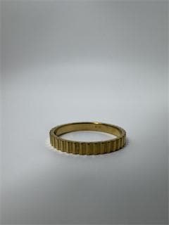 K18ゴールド リブデザインリング1.07g 11号