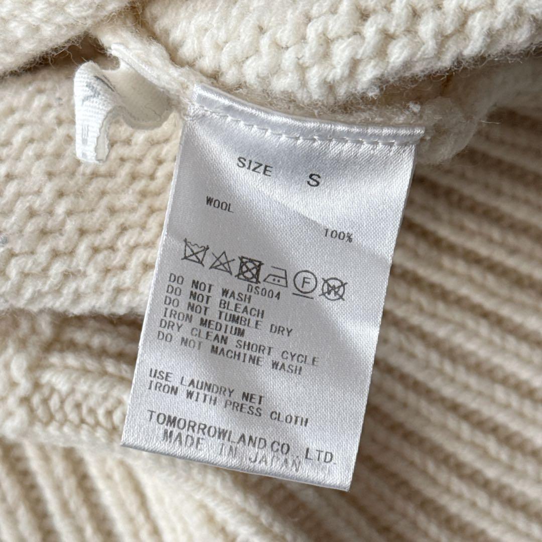 ギャルリーヴィー タートルネック プルオーバー ファインウール 白 S