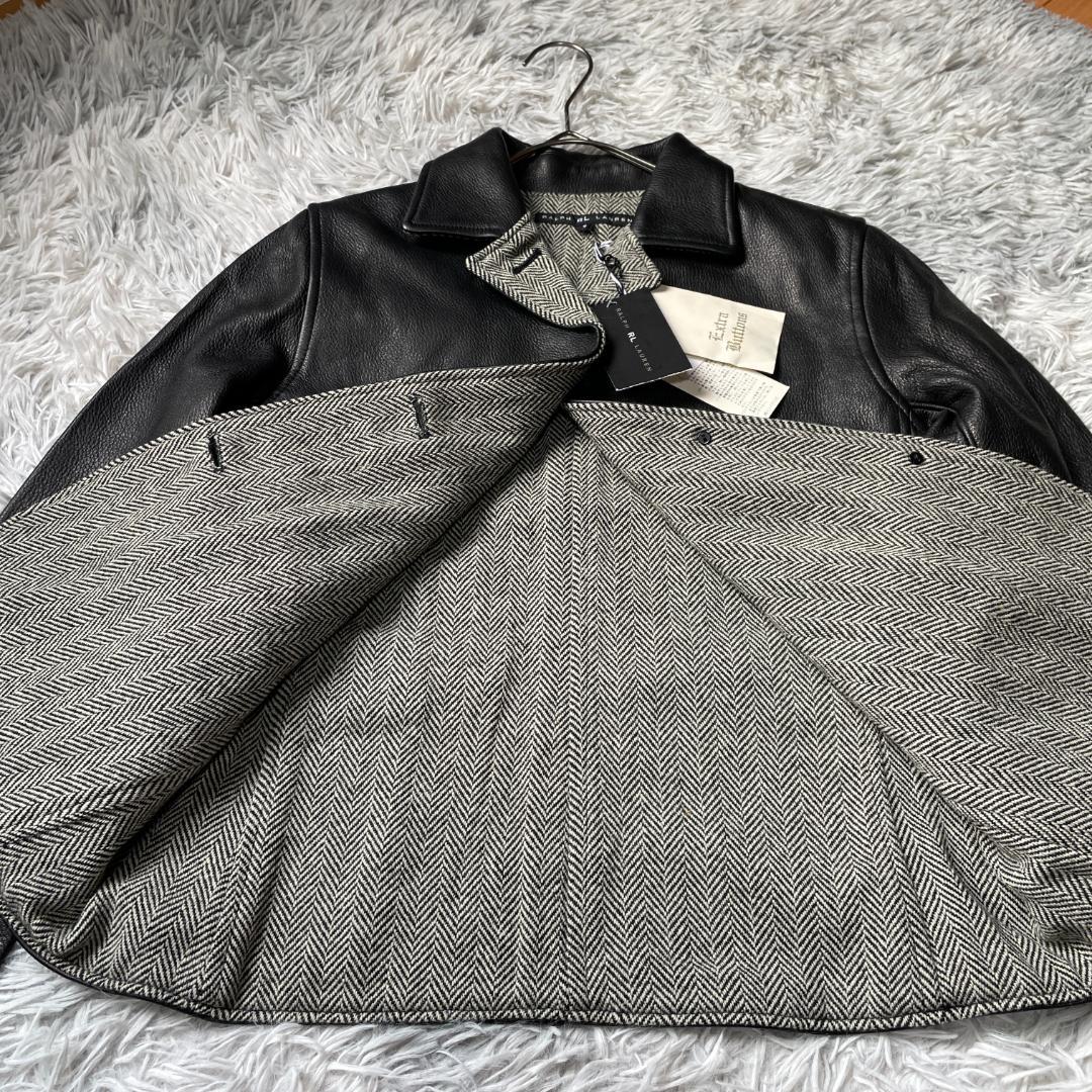 専用未使用タグ付き ラルフローレン 本革 レザージャケット ヘリンボーン裏地 9