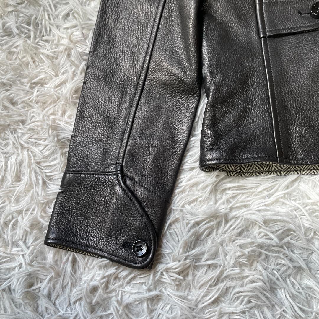 専用未使用タグ付き ラルフローレン 本革 レザージャケット ヘリンボーン裏地 9