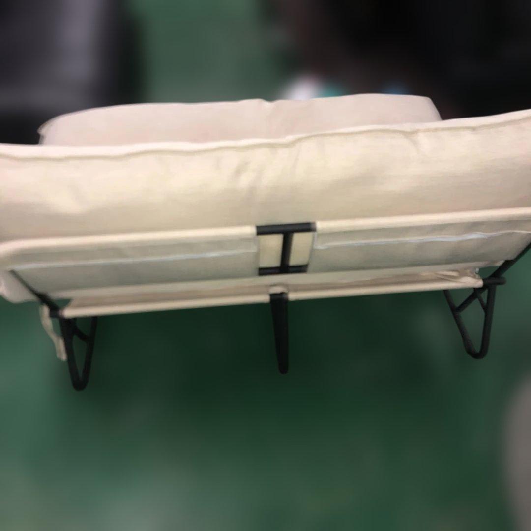 2人掛け ソファ クッション付き インテリア 折りたたみ