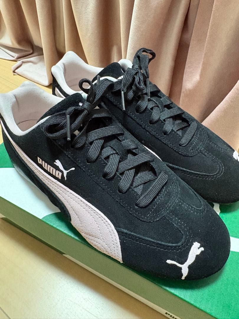 PUMA スピードキャット SPEEDCAT ブラック ピンク 24.5cm