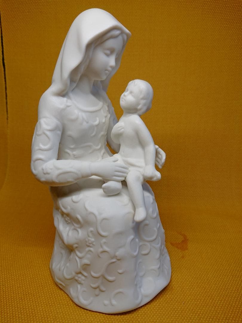 【美品】人形　彫像　天使　白磁　置物　インテリア　工芸品　美術品　A4012