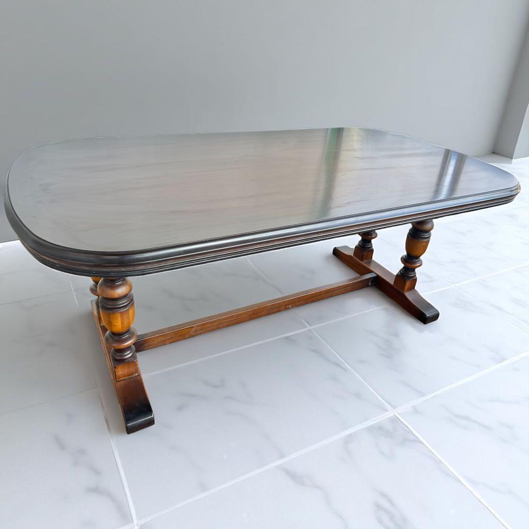 600 カリモク　コロニアル ダイニング テーブル 幅165 重厚 デスク　b